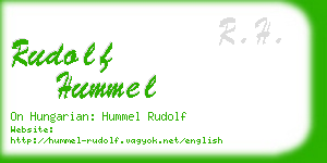 rudolf hummel business card